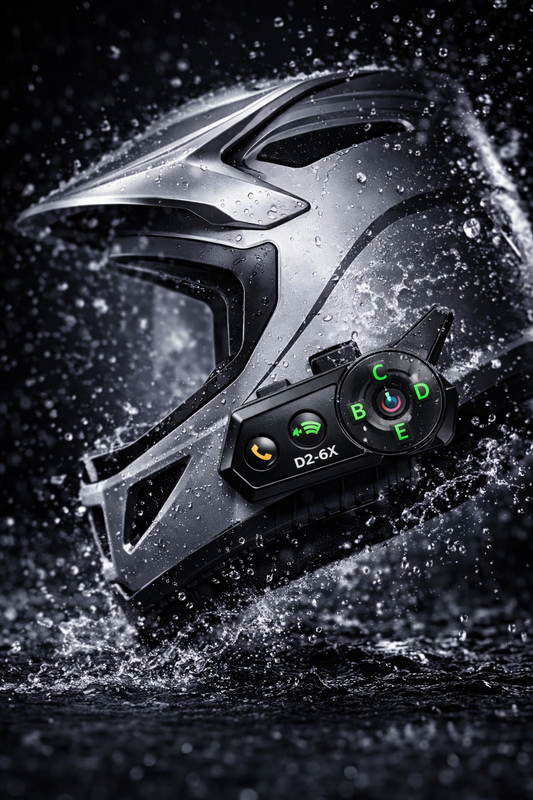 Motorcycle Bluetooth Headset Dual Sharing