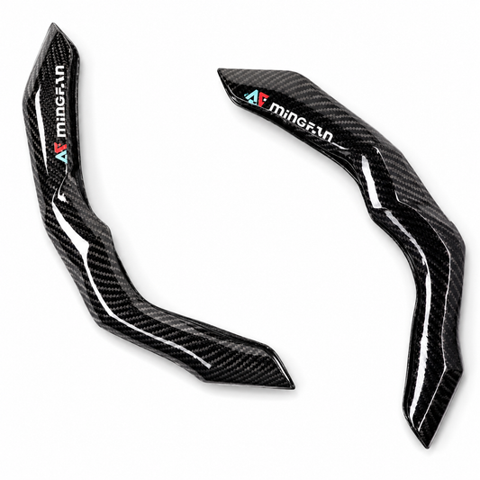 Carbon fiber steering wheel cover