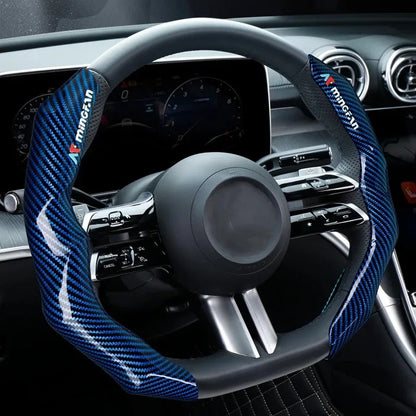 Carbon fiber steering wheel cover