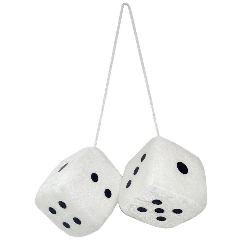 Fuzzy Dice Hanging Ornament