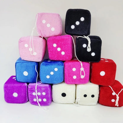 Fuzzy Dice Hanging Ornament