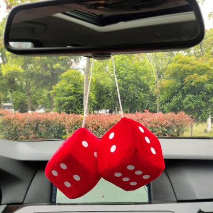 Fuzzy Dice Hanging Ornament