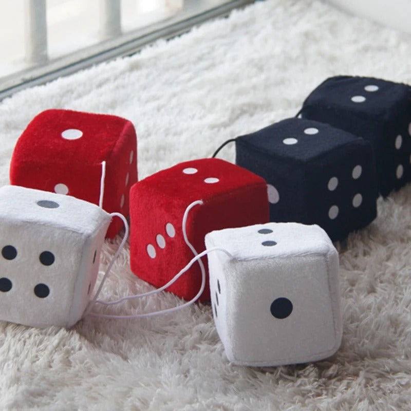 Fuzzy Dice Hanging Ornament