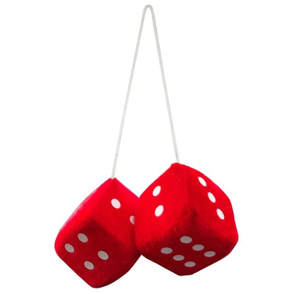 Fuzzy Dice Hanging Ornament