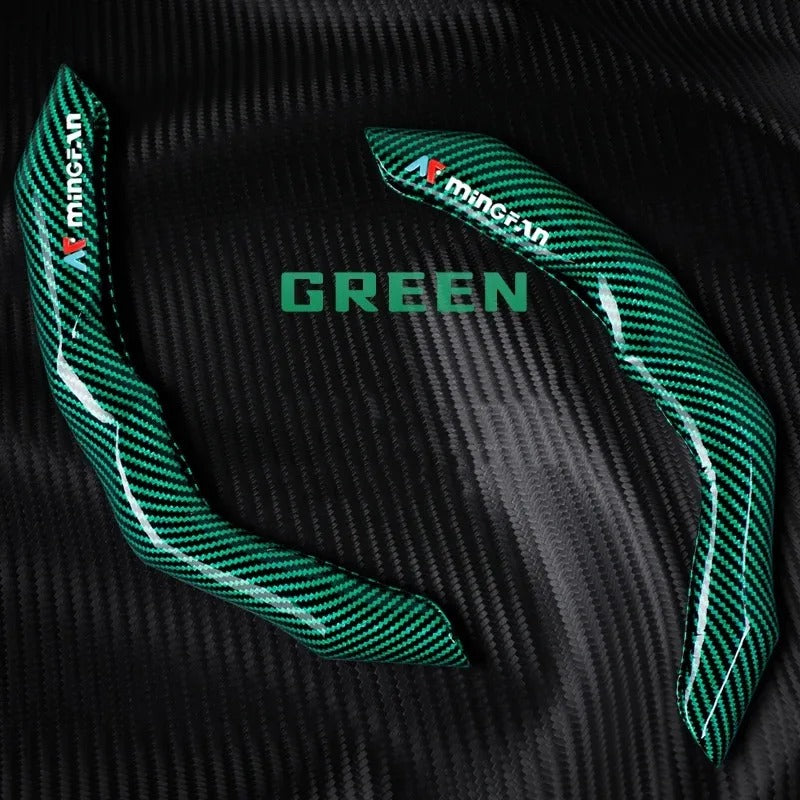 Carbon fiber steering wheel cover