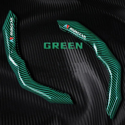 Carbon fiber steering wheel cover